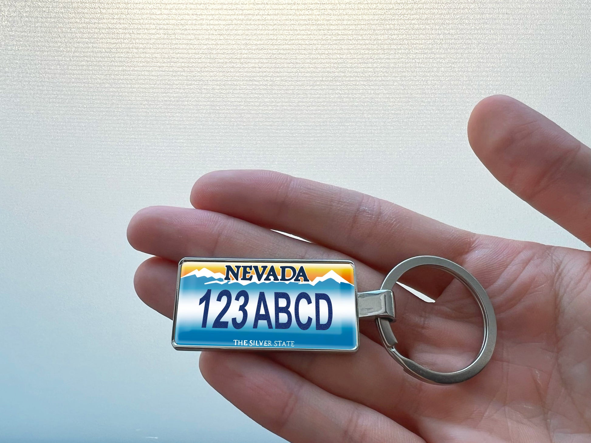 Customized Mini Car Plate Keychain - Leafre